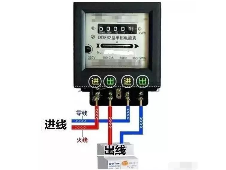 一看就会的电表接线图