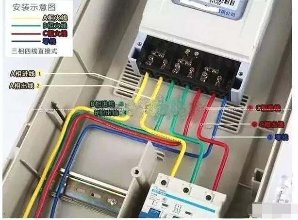 一看就会的电表接线图