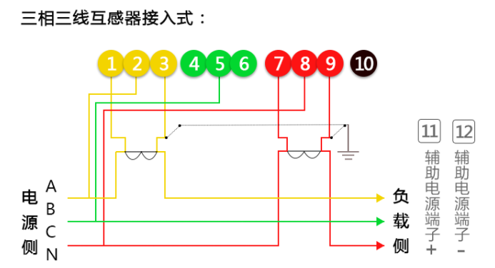 三相电表接线图