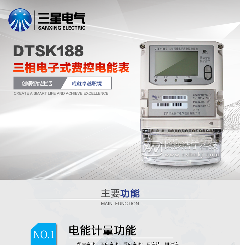 宁波三星DTSK188三相电子式费控电能表