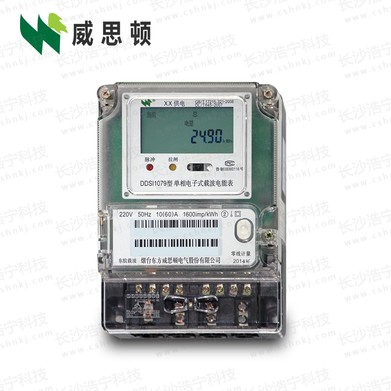烟台威思顿DDSI1079 单相电子式载波电能表