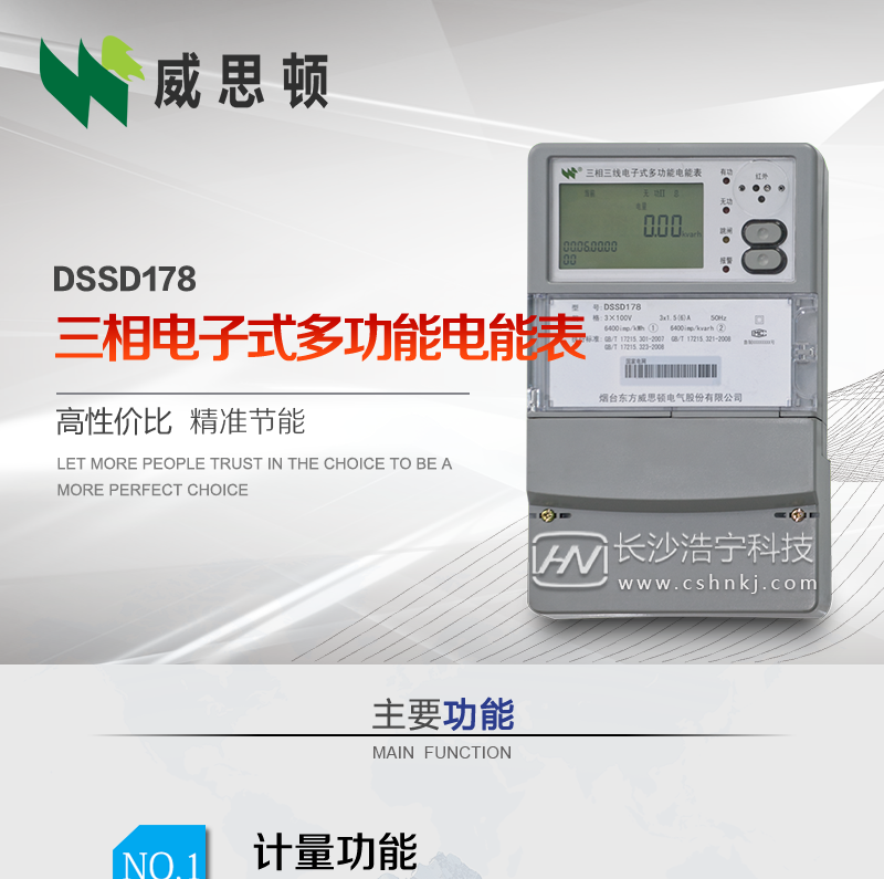 烟台威思顿DSSD178三相电子式多功能电能表（南网）