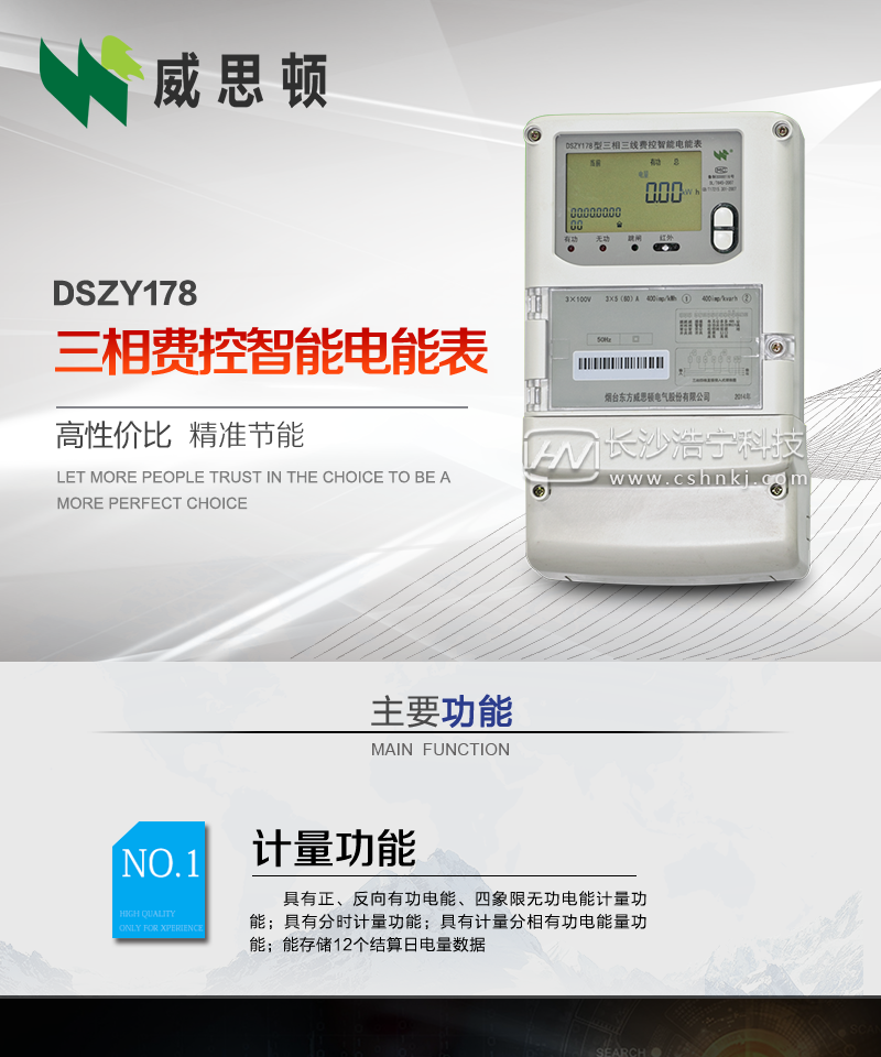烟台威思顿DSZY178三相远程费控智能电能表