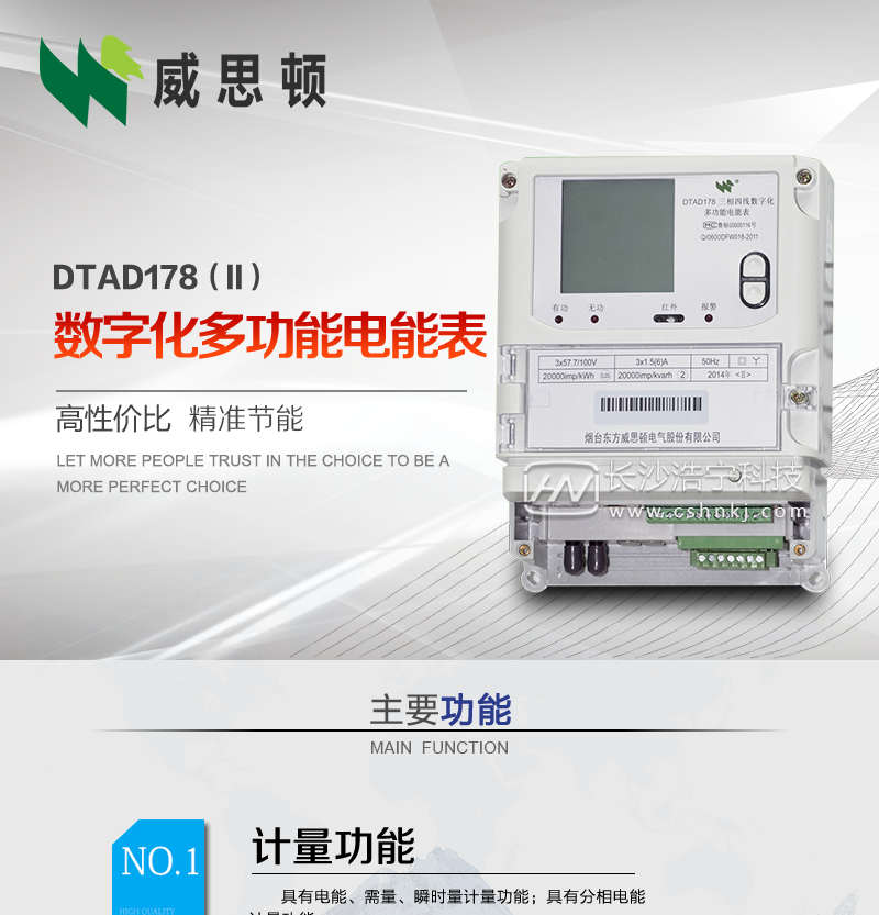 烟台威思顿DTAD178（II）型数字化多功能电能表