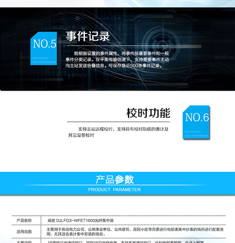 长沙威胜DJLFG3-WFET1600光纤集中器