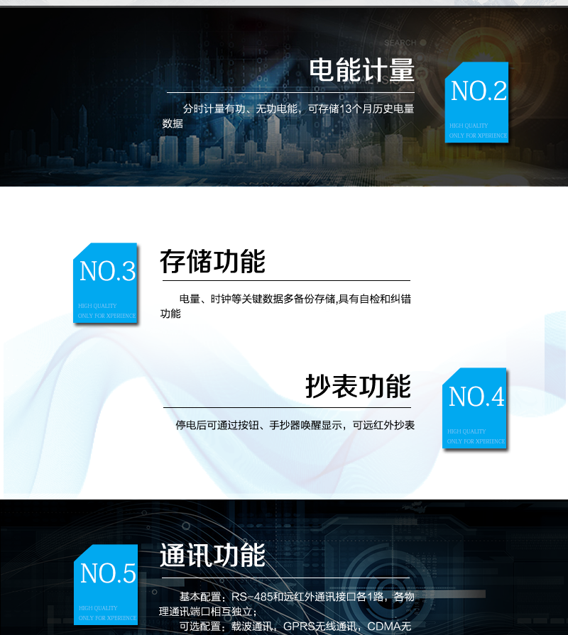 长沙威胜DTZY341-G三相四线远程费控智能电能表