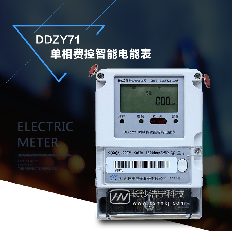 江苏林洋DDZY71单相费控智能电能表（远程、开关内/外置）