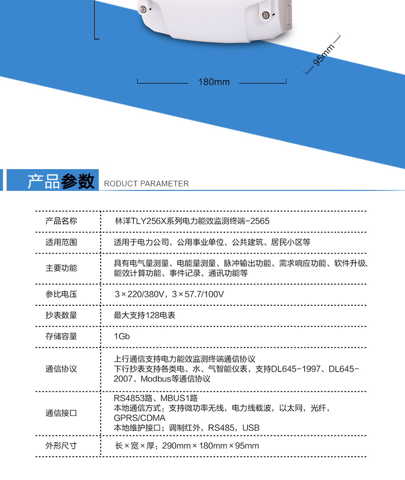 江苏林洋TLY256X系列电力能效监测终端-2565