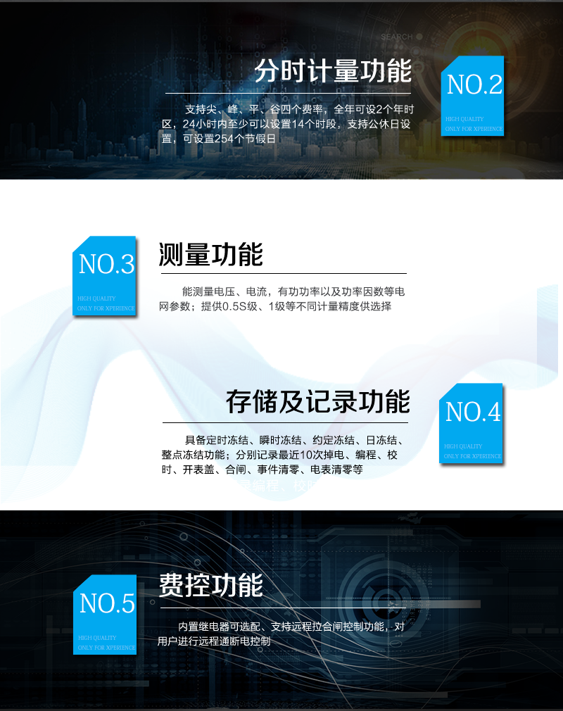 杭州海兴DTZY208-M三相四线远程费控智能电表